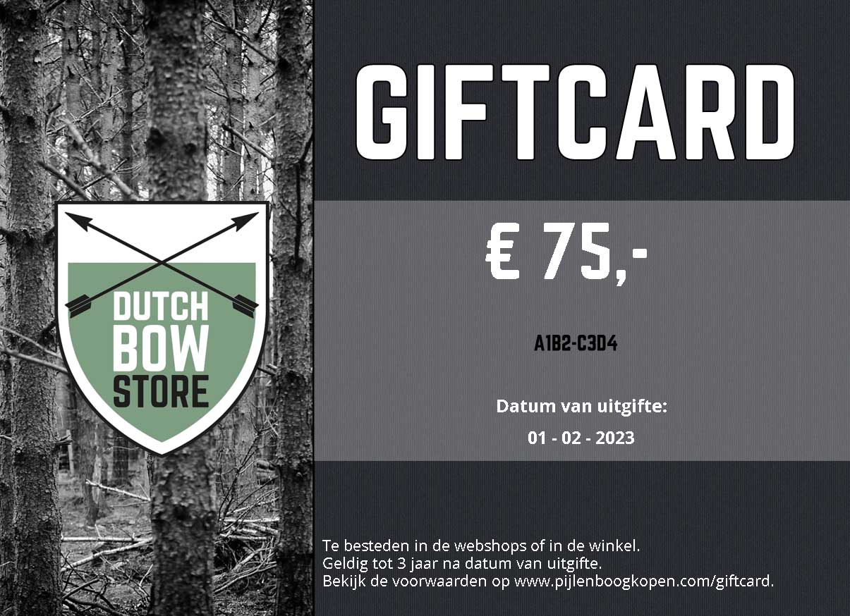 Giftcard 75 euro