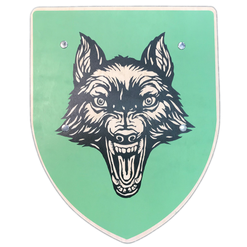 Holzkonig Shield with Wolf