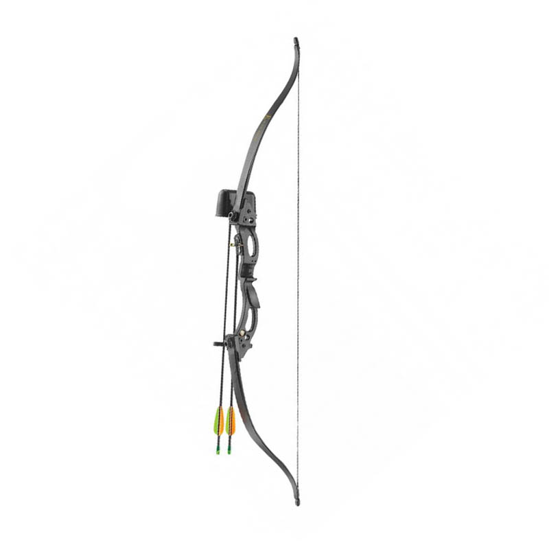 5 x 40cm Targets Accessories EK ARCHERY Archery 20Lbs Youth Black Compound Bow Set & 2x Arrows 