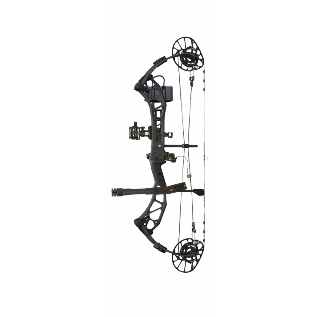 bogen, compound bow, touw-koker, riserronstriging, pijlenhouder