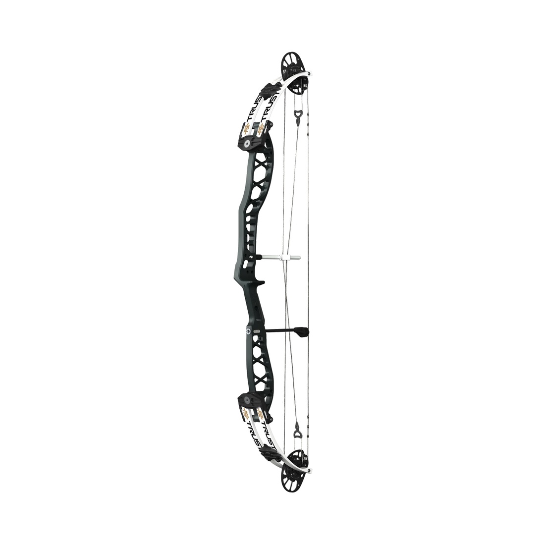 compoundboog, boogschieten, zwart-wit, katrollen, sportboog