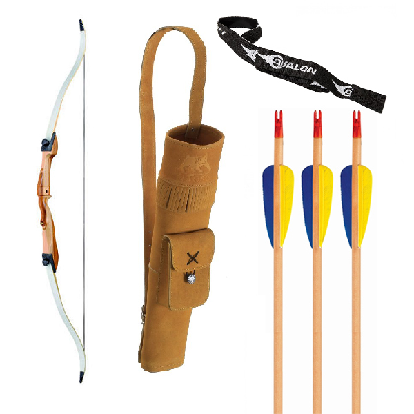 Youth Recurve Bow Kit Deluxe 54 inch