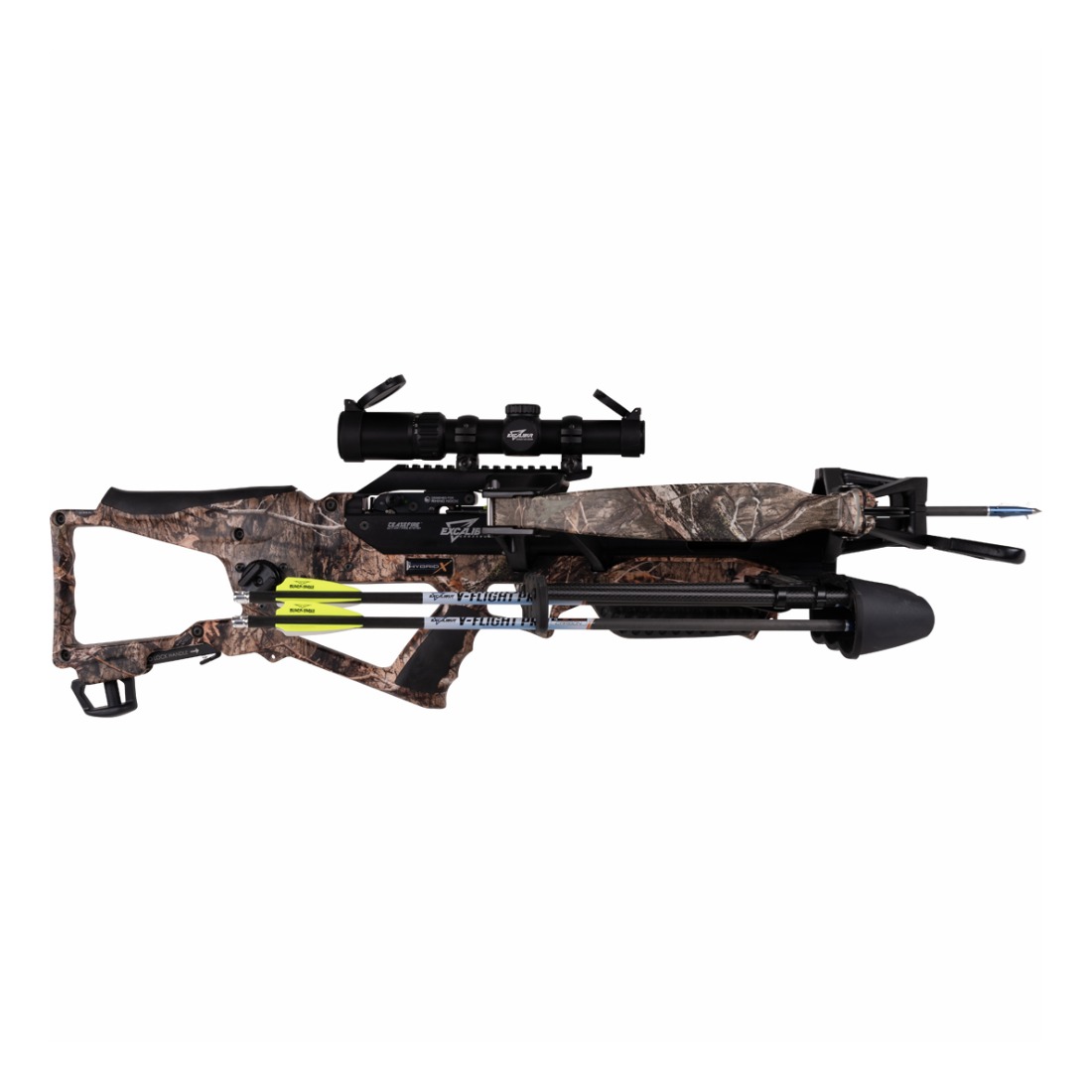 kruisboog, camouflage, scope, pijl(en), kogelhoogte afstelbaar