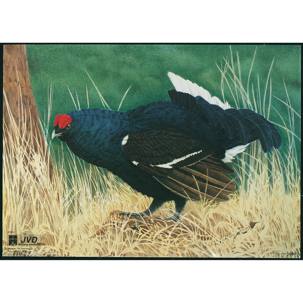 JVD Animal Target Face Blue Grouse