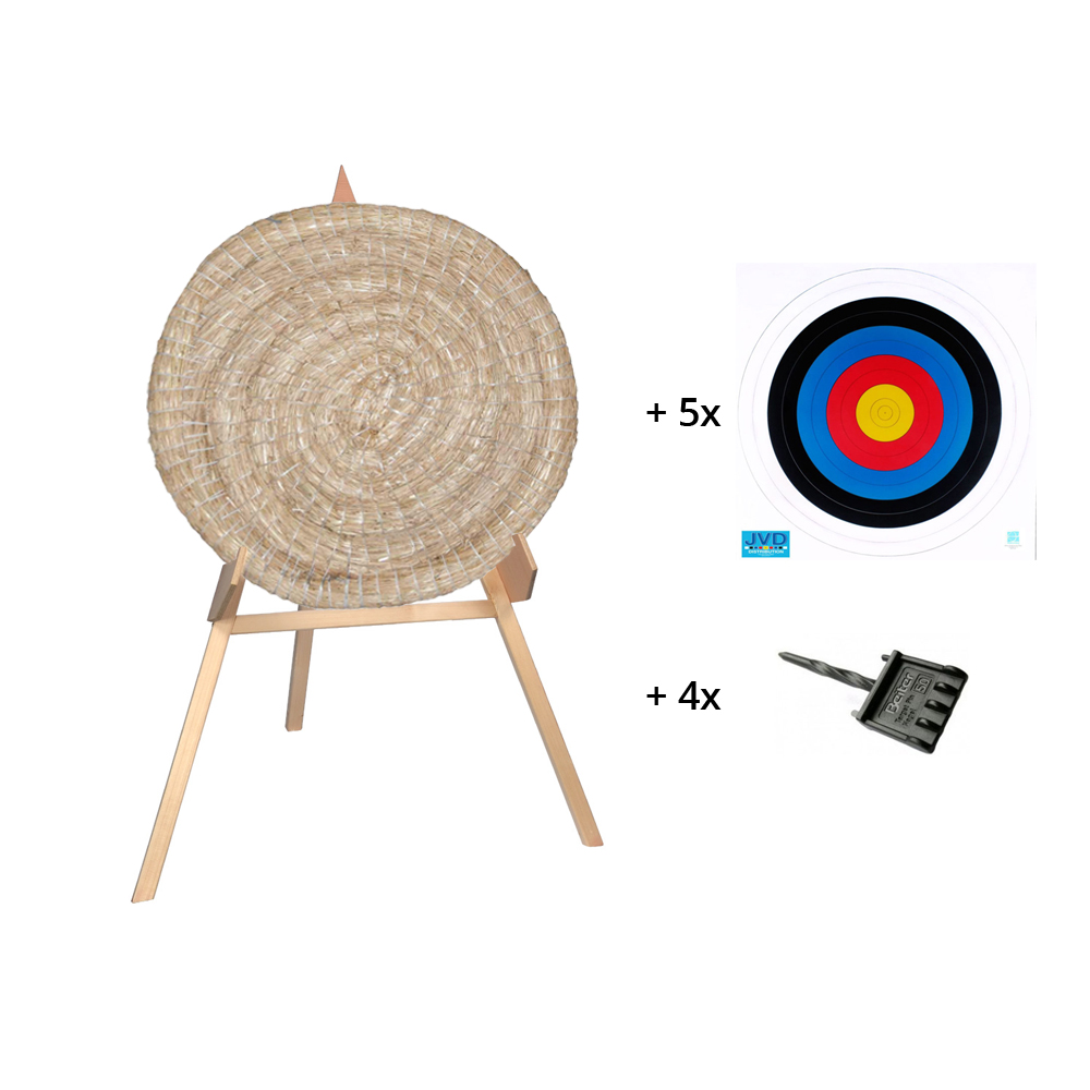 Targetset with small straw target till 20lbs