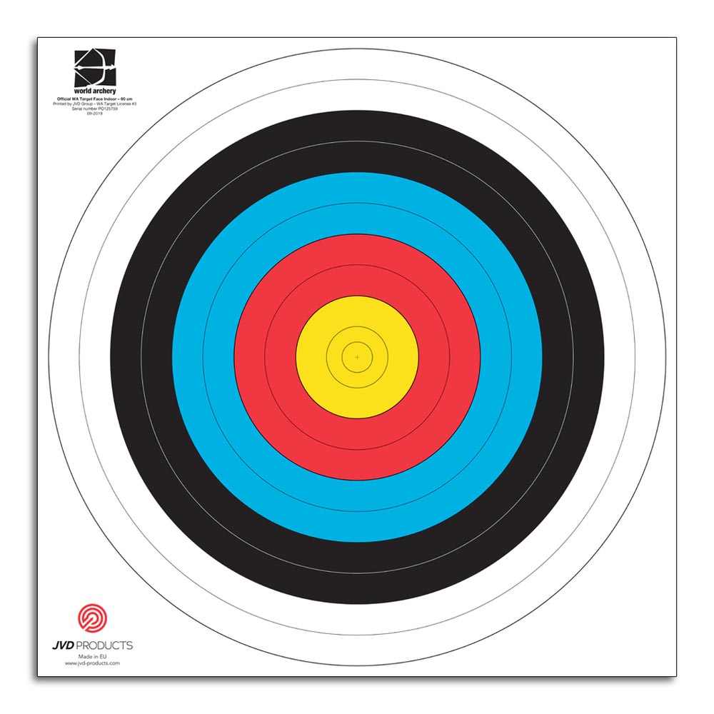 JVD Target Face FITA 60cm JVD Target Face FITA 60cm