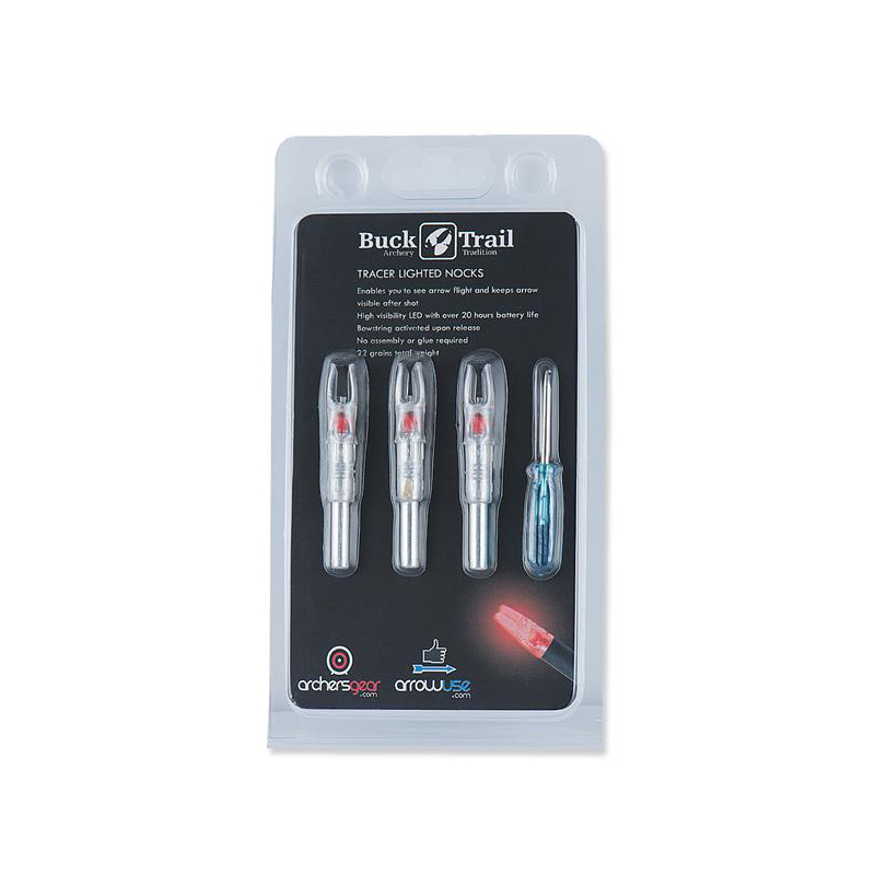 Buck Trail Tracer Lighted Nocks S-Size - 3 pack
