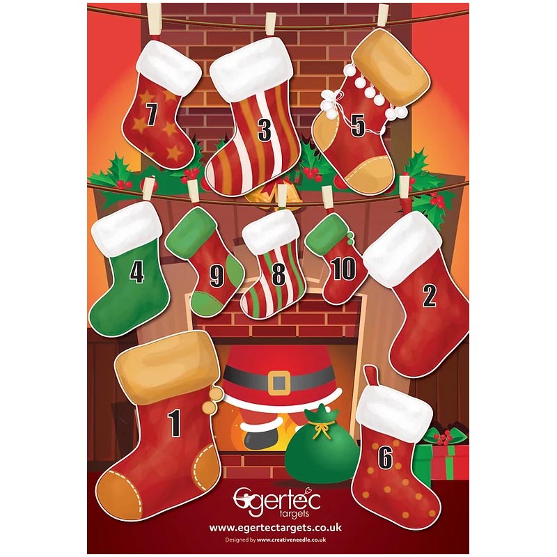 Egertec Christmas Target Face Stockings