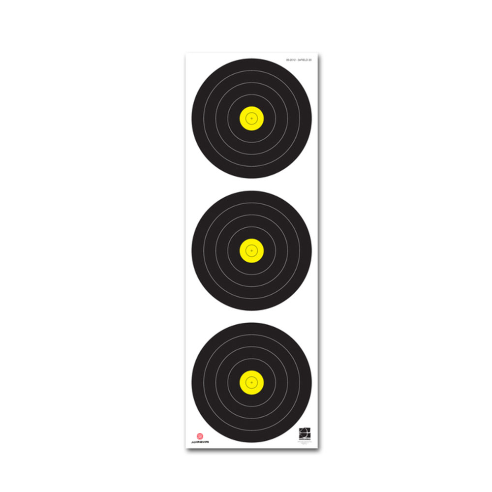 JVD Target Faces Field 3x20cm Vertical - 250 Pcs