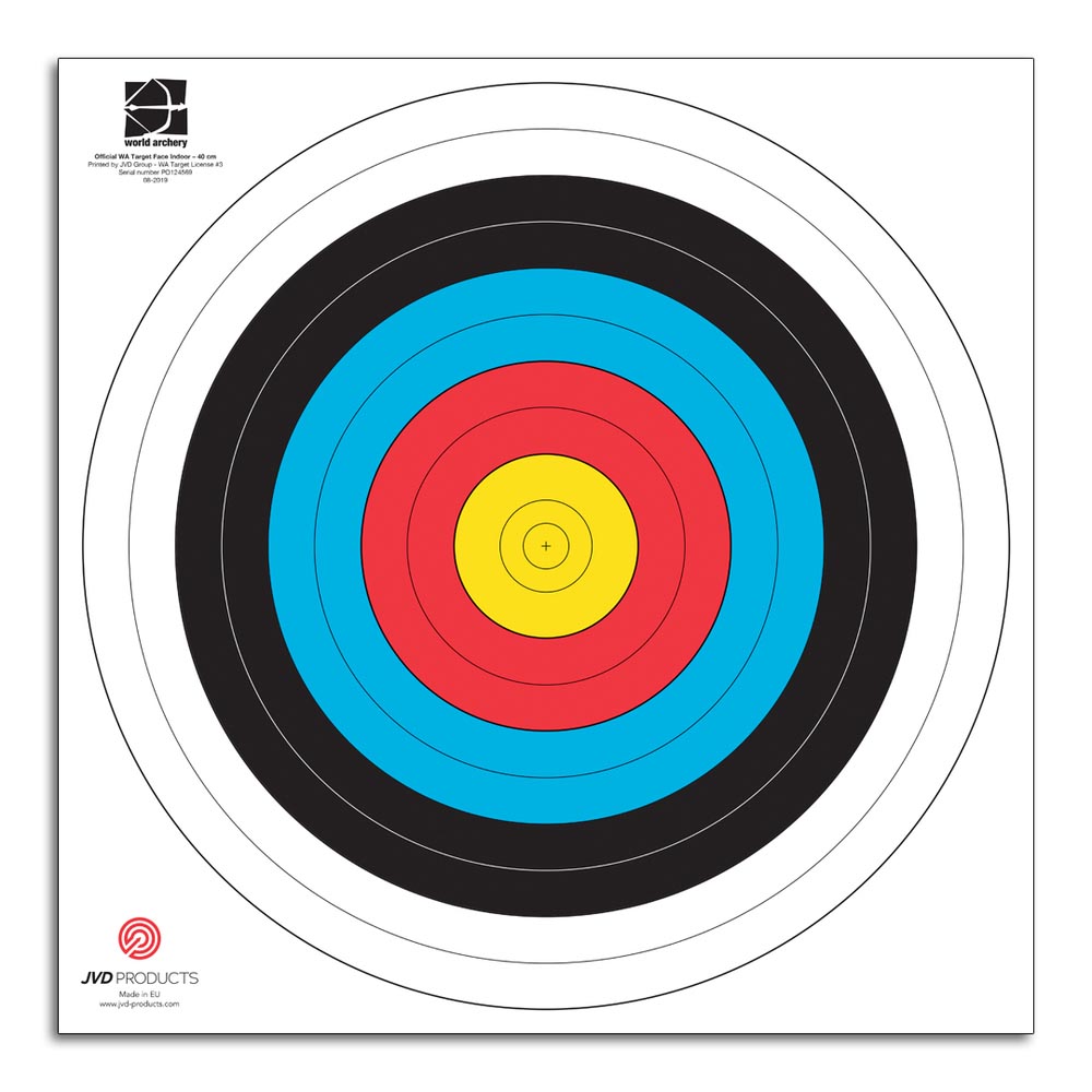 JVD Target Face FITA 40cm - 250 pieces