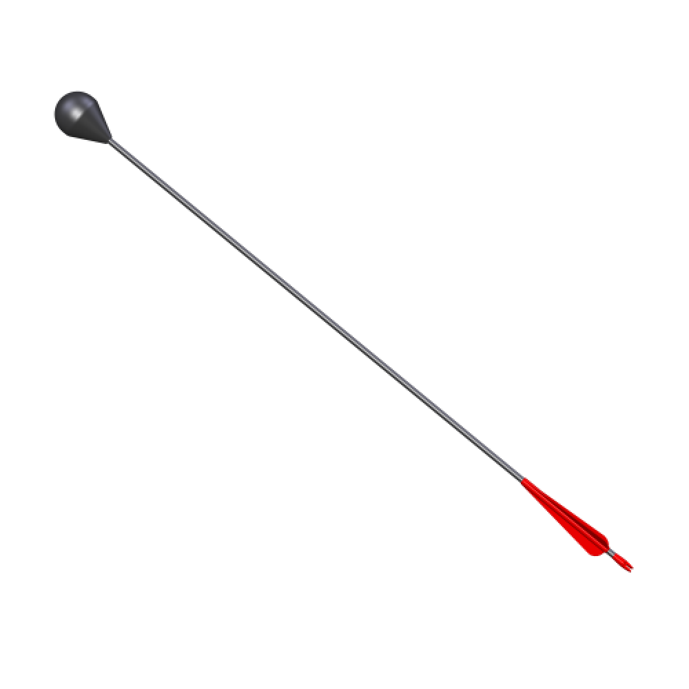 Archery Attack Arrow Roundhead Red