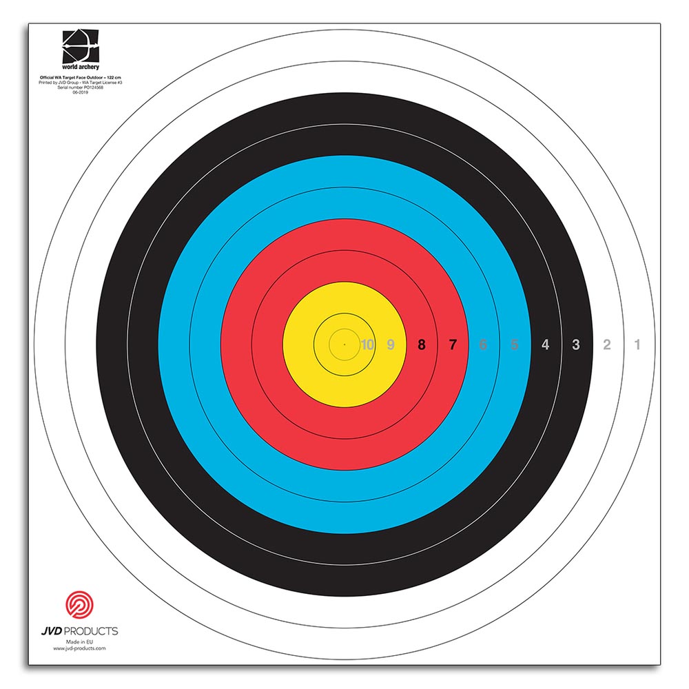 JVD Target Face FITA 122cm