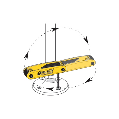 Bondhus “GorillaGrip” Allen Wrench Folding Set (metric)